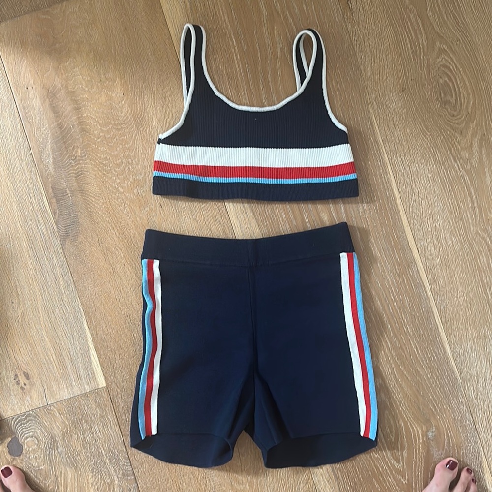 The Upside Rory Knit Bra & Norfolk Lucia Knit Shorts
